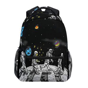 space astronaut backpacks travel laptop daypack school bags for teens men women
