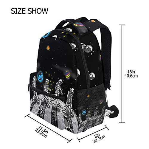 Space Astronaut Backpacks Travel Laptop Daypack School Bags for Teens Men Women