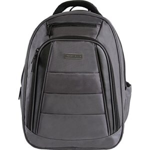 perry ellis men’s m325 business laptop backpack with tablet compartment, charcoal, one size