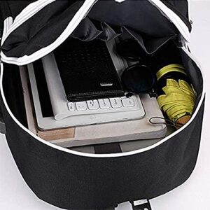 MCDREAMUSA Academia Backpack Shoulder Bag with USB Charging Port & Gift Bracelet Anime School Bookbag Laptop Backpack Daypack