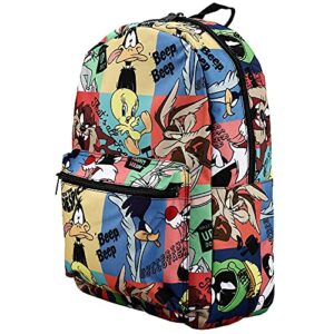 Looney Tunes Classic Cartoon Characters Tile Print Laptop Backpack