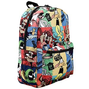 Looney Tunes Classic Cartoon Characters Tile Print Laptop Backpack