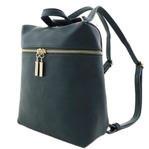 small versatile fashion crossbody backpack (hunter green)