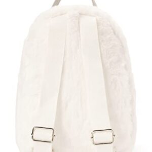 Spencer's White Furry Playboy Mini Backpack