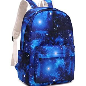 JIANYA Galaxy Backpack for Boys and Girls, Kids Backpack with Lunch Box Boy Backpack Girls School Book Bags