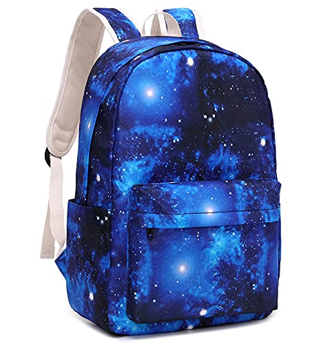 JIANYA Galaxy Backpack for Boys and Girls, Kids Backpack with Lunch Box Boy Backpack Girls School Book Bags