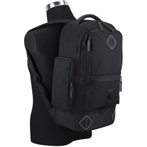 Fuel High Capacity Lifestyle Backpack with High Density Foam Straps, Black