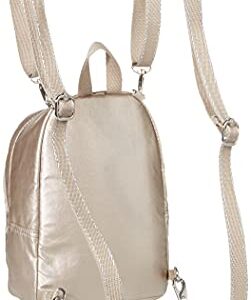 Kipling Women's Delia Compact Convertible, Lightweight, Minimal, Nylon Laptop Backpack, Metallic Glow, 7" L x 9.25" H x 5" D