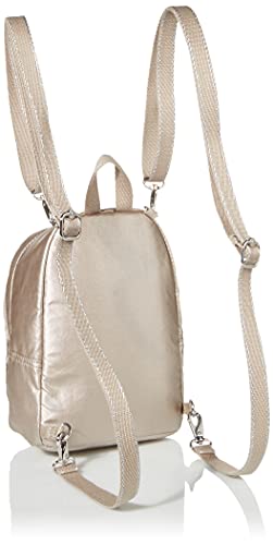 Kipling Women's Delia Compact Convertible, Lightweight, Minimal, Nylon Laptop Backpack, Metallic Glow, 7" L x 9.25" H x 5" D