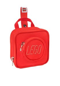 lego kids brick mini backpack, red, one size