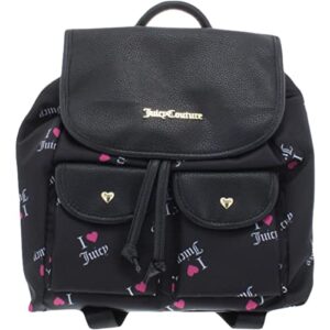 juicy couture womens love club logo durable backpack black large