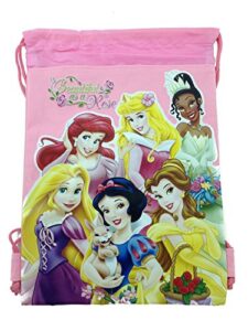 disney princesses drawstring backpack light pink