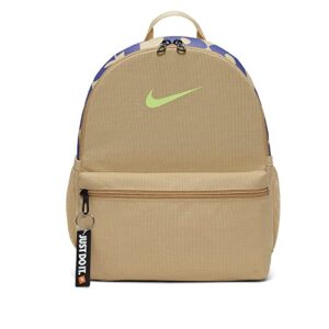 nike brasilia jdi mini backpack (khaki/blue)