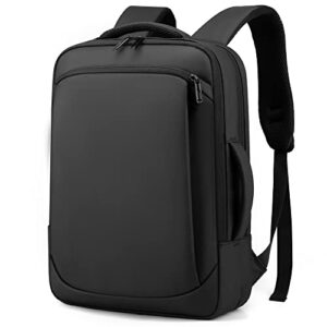 womleys laptop backpack, 15.6 inch water resistant travel business backpack for men women,college school bookbags daypack (2#black)