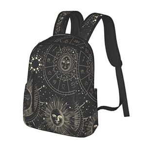 Twelve Constellations Mystical And Astrology Elements Backpack Book Bags For College Lightweight Laptop Backpacks For Teens