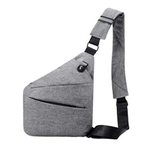 nutse 2023 new personal flex bag, fashion waterproof anti-thief slim sling personal shoulder pocket bag, side crossbody backpack for outdoor for men women (gray)