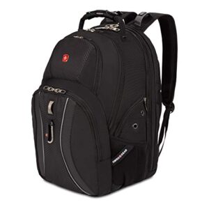 swissgear 1270 scansmart laptop backpack | fits most 17 inch laptops and tablets | tsa friendly backpack | ideal for work, travel, school, college, and commuting – black