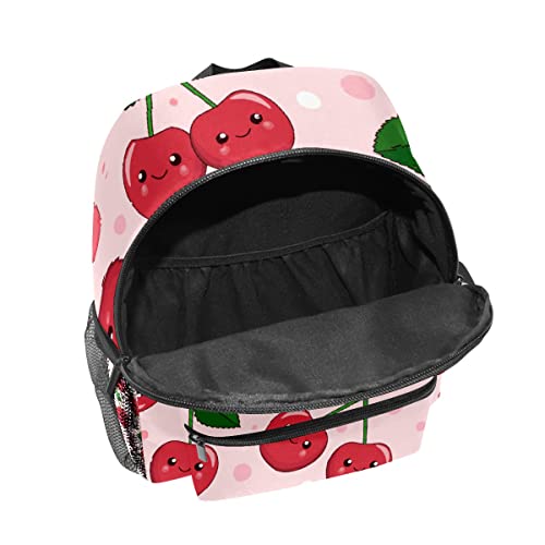 ZGONOHYE Girls Cute Mini Backpack Funny Cute Cherry Pattern Heart Small Backpack Purse for Women School Bag for Girls Boys