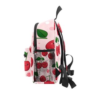 ZGONOHYE Girls Cute Mini Backpack Funny Cute Cherry Pattern Heart Small Backpack Purse for Women School Bag for Girls Boys