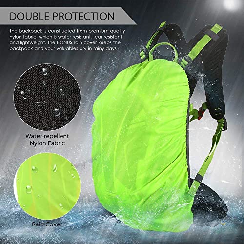 TOM SHOO 30L Cycling Backpack Lightweight Waterproof Backpack with Rain Cover Helmet Cover