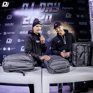 Professional Bag & Backpack for DJ gear + USB Charging Port. Pioneer DJM, DDJ. Denon. A&H. Hercules. Numark. Stanton. Trakror Controller. Work or travel DJ BAG - (19.68 x 13.00 x 6.30 in, Urban Black)