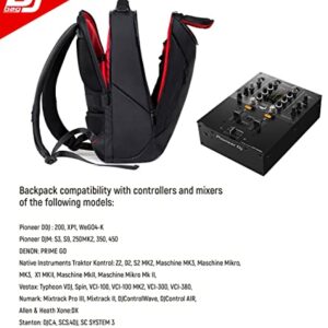 Professional Bag & Backpack for DJ gear + USB Charging Port. Pioneer DJM, DDJ. Denon. A&H. Hercules. Numark. Stanton. Trakror Controller. Work or travel DJ BAG - (19.68 x 13.00 x 6.30 in, Urban Black)