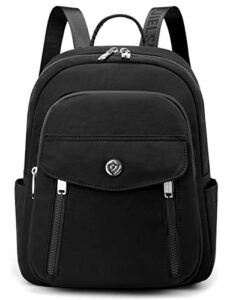 collsants small backpack for women girls teen mini nylon backpack fashion backpack bookbag daypack（black）