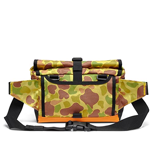 Chrome Industries Doubletrack Handlebar Bag - Pannier Bicycle Crossbody Bag, 5 Liter, Duck Camo