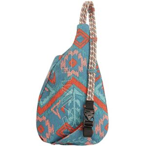 KAVU Mini Organic Rope Bag Sling Crossbody Backpack - Sierra Ikat