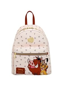 loungefly disney – mini backpack – the lion king hakuna matata letters