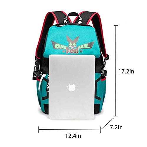 Izuku Backpack MHA Backpack Deku Backpack with Izuku Journal Notebook