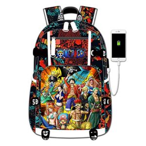 go2cosy anime one piece backpack daypack student bag school bag laptop bag bookbag