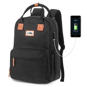joyhill travel laptop backpack, college school business backpacks waterproof computer bag for boys men fit 15.6 inch notebook