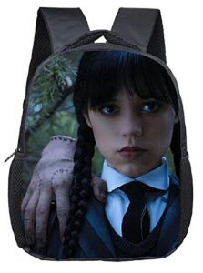 iuene teenage primary school student wednesday addams shoulder bag high-capacity school backpack bag bookbag sports bag (color-13, one size)