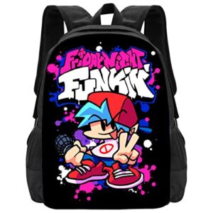 leng anime backpack, 3d print bookbag bag daypack, 17 inch large capacity cartoon travel bag birthday gifts for teen fans