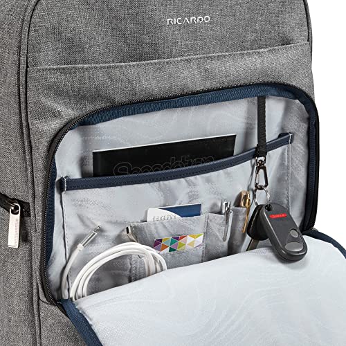 Ricardo Beverly Hills Malibu Bay 3.0 Travel Bags (Gray, 17-Inch Backpack)