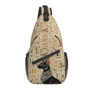 ancient egyptian sling bag crossbody chest daypack casual backpack egyptian shoulder bag egyptian decor