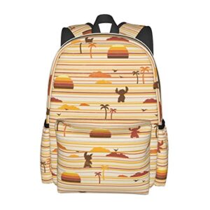 zoseny cartoon backpack for women and men 17 inch laptop backpack waterproof travel backpack lightweight student school backpack cute book bag
