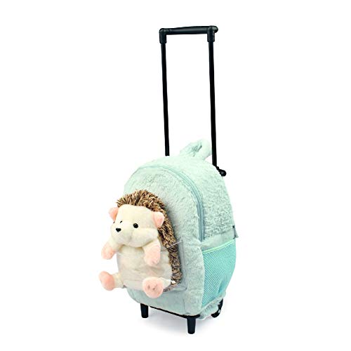 Funday Hedgehog Kids Backpack with Removable Wheel Backpack for Girls and Boys