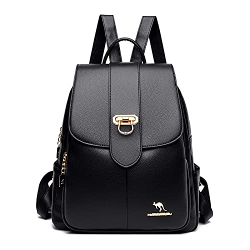 Women Fashion Backpack Purse Travel Rucksack Girls Casual Daypacks (Black)