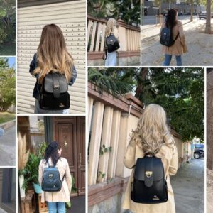 Women Fashion Backpack Purse Travel Rucksack Girls Casual Daypacks (Black)