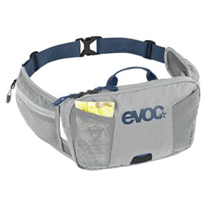 EVOC Hip Pouch 1 Waist Bag Bum Bag for Bike Tours and Trails, 1 L Capacity, Air Pad System for Optimal, 2 Waist Belt Pockets, 2 Additional Compartments, Stone, Stone, Backpack