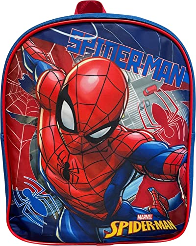 Ruz Spider-Man Toddle Boy 12 Inch Mini Backpack (Blue-Red)