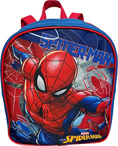 Ruz Spider-Man Toddle Boy 12 Inch Mini Backpack (Blue-Red)