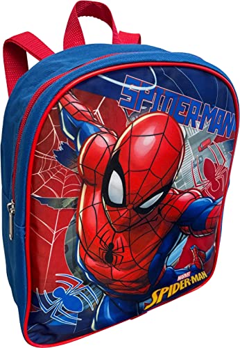 Ruz Spider-Man Toddle Boy 12 Inch Mini Backpack (Blue-Red)