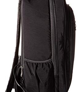 Baggallini womens Wheeled Laptop Backpack, black/charcoal, One Size