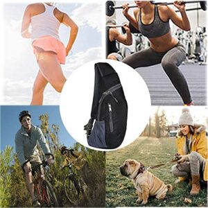 WTSHOPME Sling Bag Crossbody Shoulder Backpack Chest Daypack Small Foldable Rope Triangle Rucksack for Hiking Travel Cycling