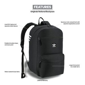 adidas Originals National Backpack, Onix Jersey/Black, One Size