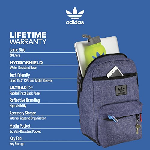 adidas Originals National Backpack, Onix Jersey/Black, One Size