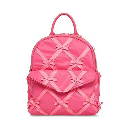 Betsey Johnson Women's Bow-Peep Nylon Mini Backpack, Pink, One Size